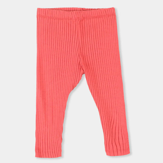 Girls Rib Tights - Pink