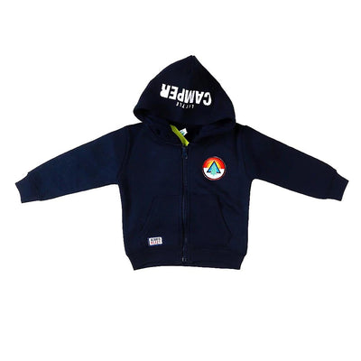Camper Hooded Jacket For Boys - Navy Blue