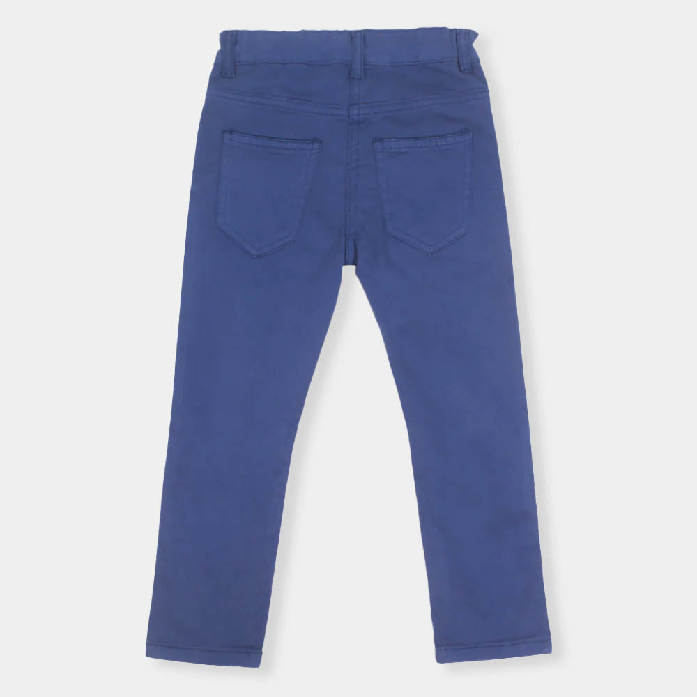 Girls Pant Cotton Basic - Navy Blue