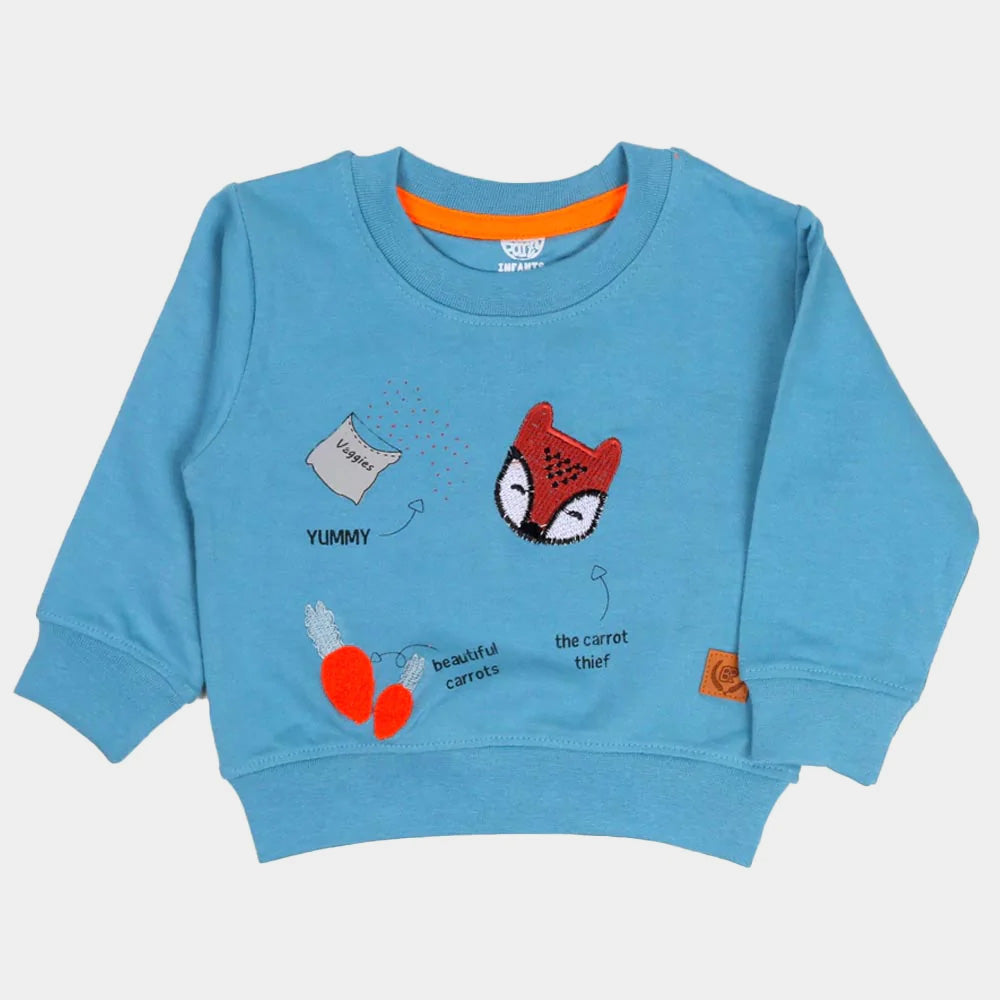 Carrot Sweatshirt For Boys - Blue