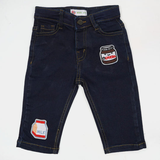 Infant Pant Denim App Nutella - DARK BLUE