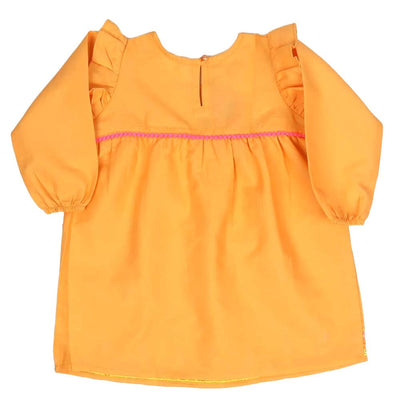 Girls Embroidered Top Floral - Citrus