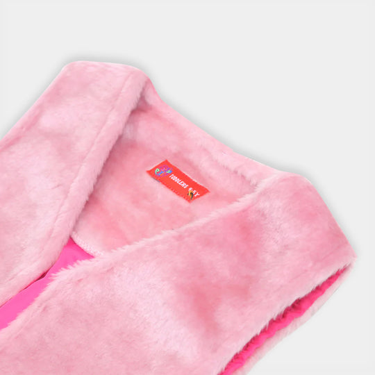 Puff Jacket For Girls - Pink