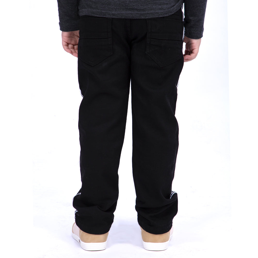 All For Fall Denim Pant For Boys - Black