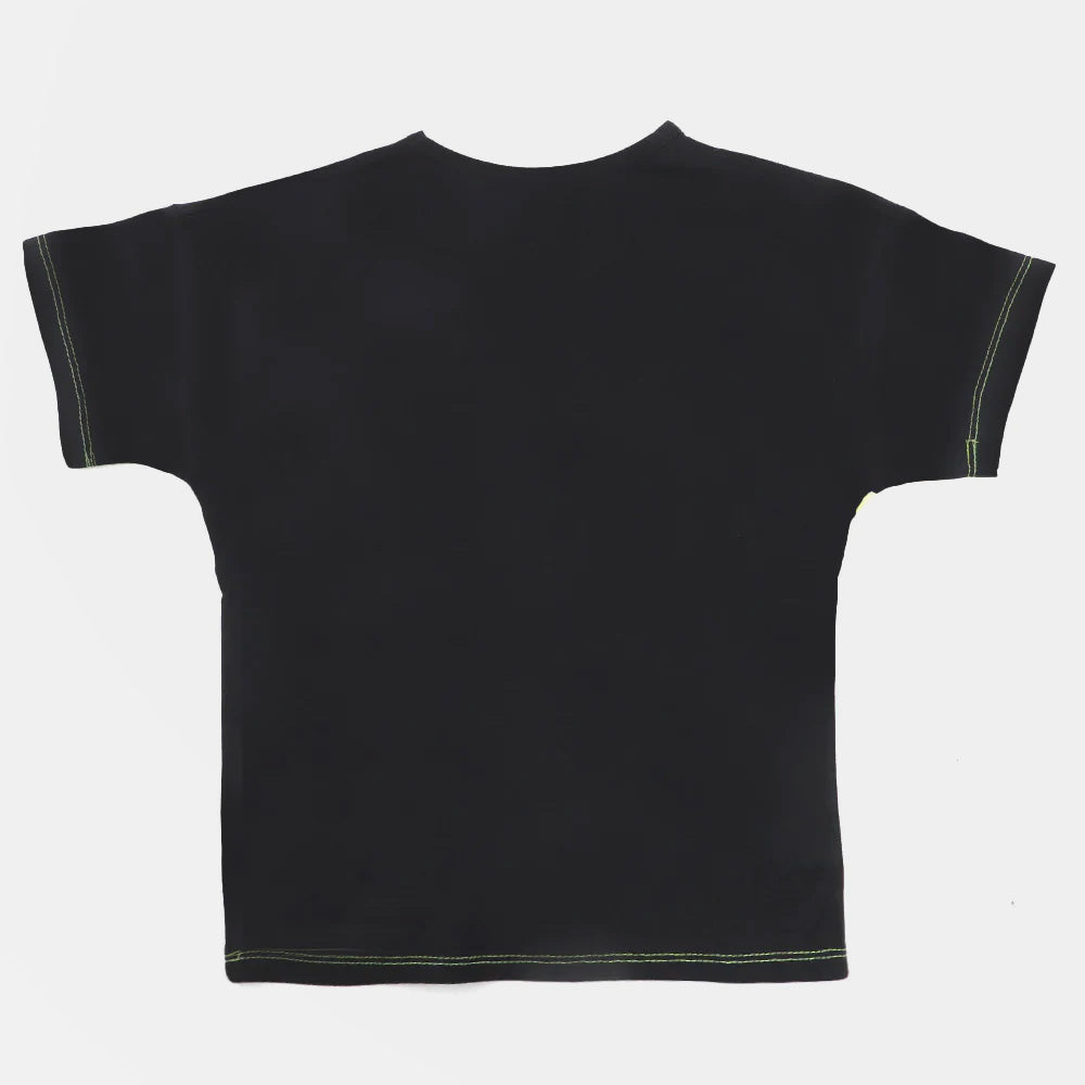 Boys T-Shirt H/S Ready 123 - BLACK