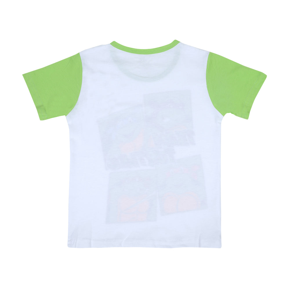 Character 2 Pcs Suit For Boys - White/Green