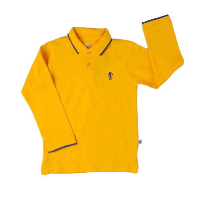 Infants Basic Polo Shirt For Boys - Citrus