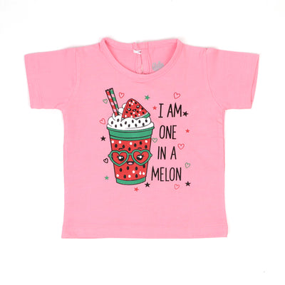 Infant Girls T-Shirt I Am In One E-Pink