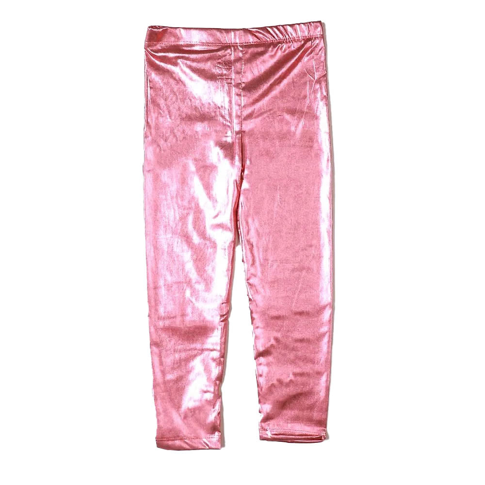 Foil Tights For Girls - Purple