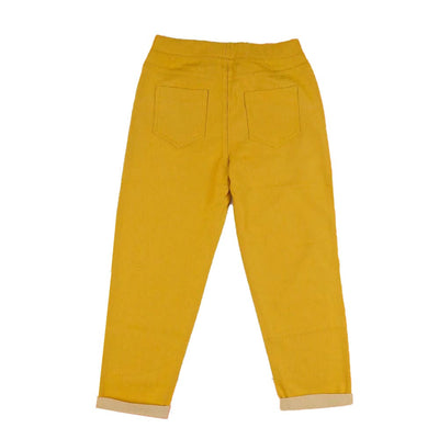 Infant Jeggings For Girls - Yellow