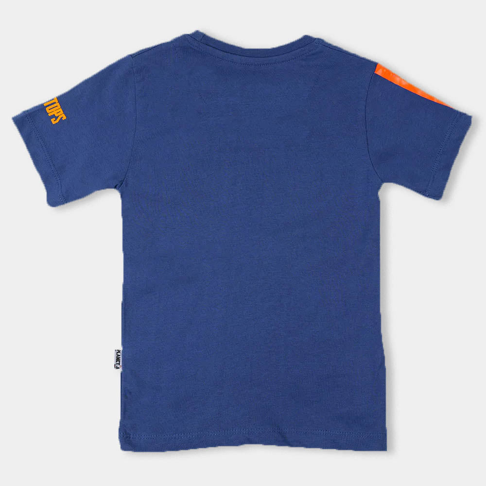 Boys T-Shirt Triceratops -Navy Peony