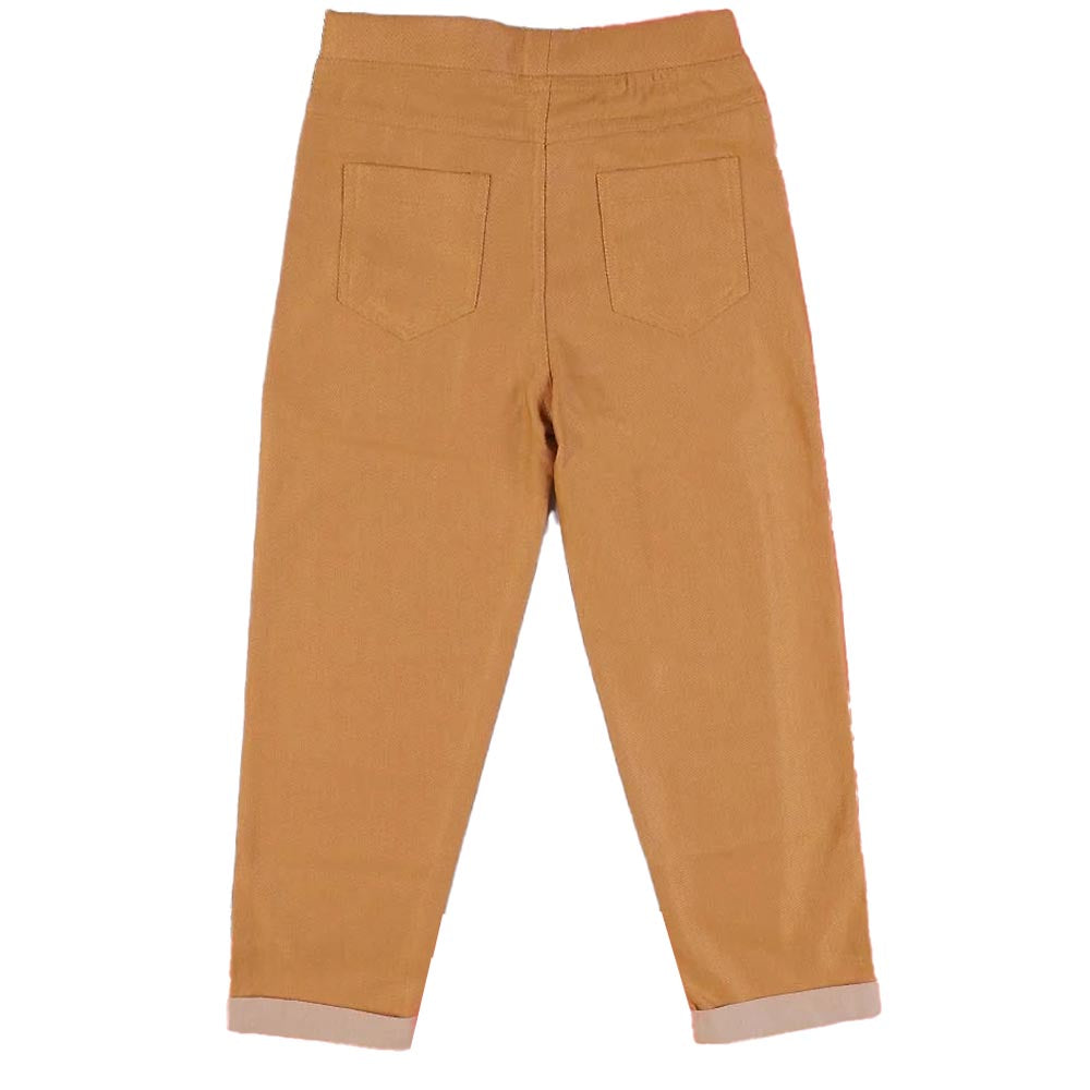 Infant Jeggings For Girls - Light Brown