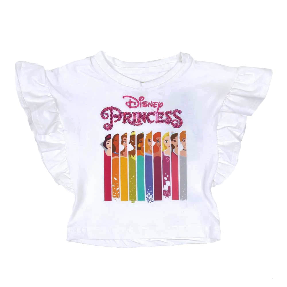 Infant Girls T-Shirts Princess - White