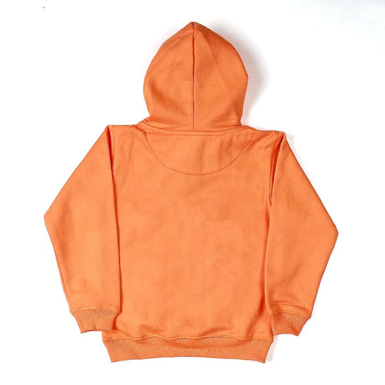 Girls Pull Over Hoodie - Orange