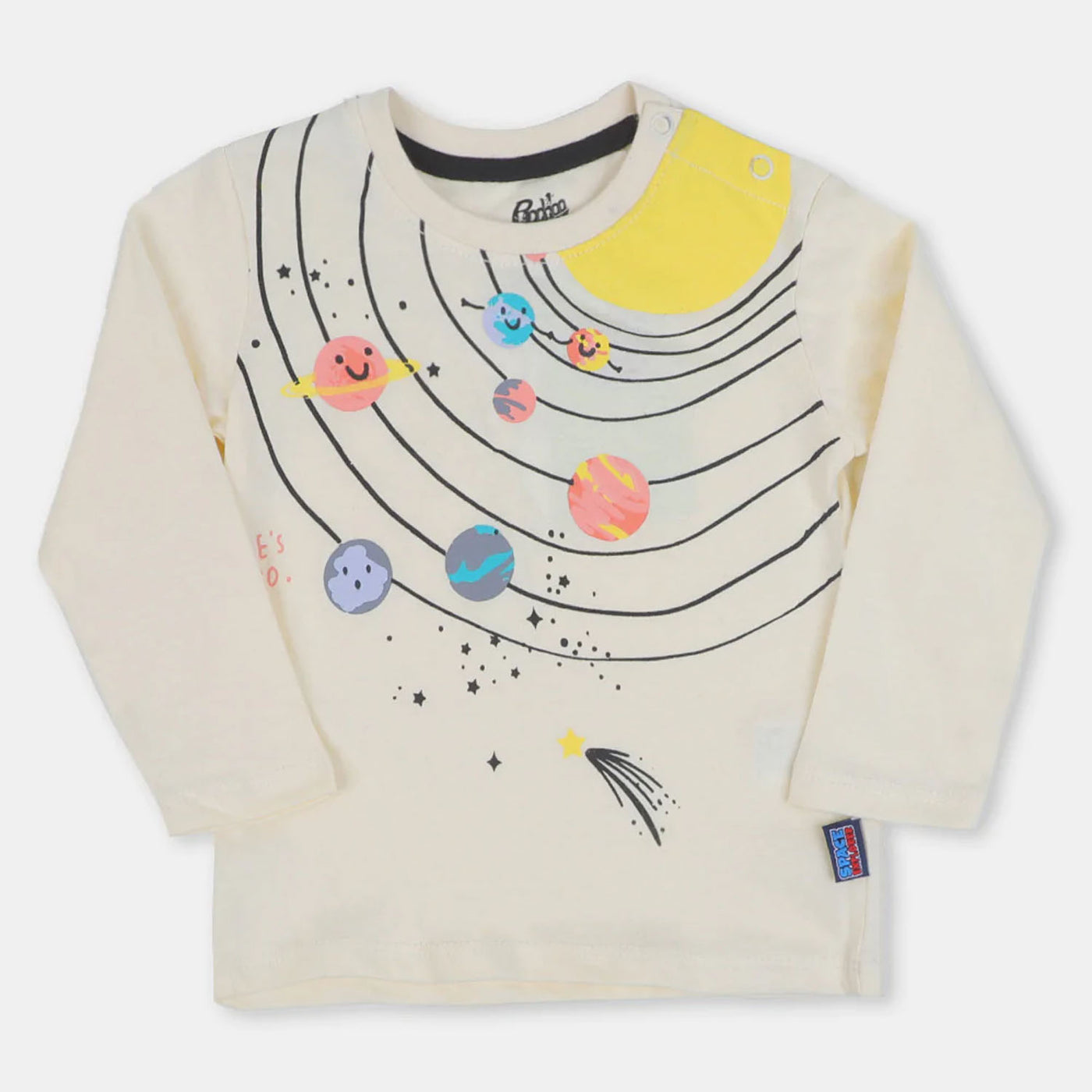 Infant Girls T-Shirt Where Pluto - Light Cream