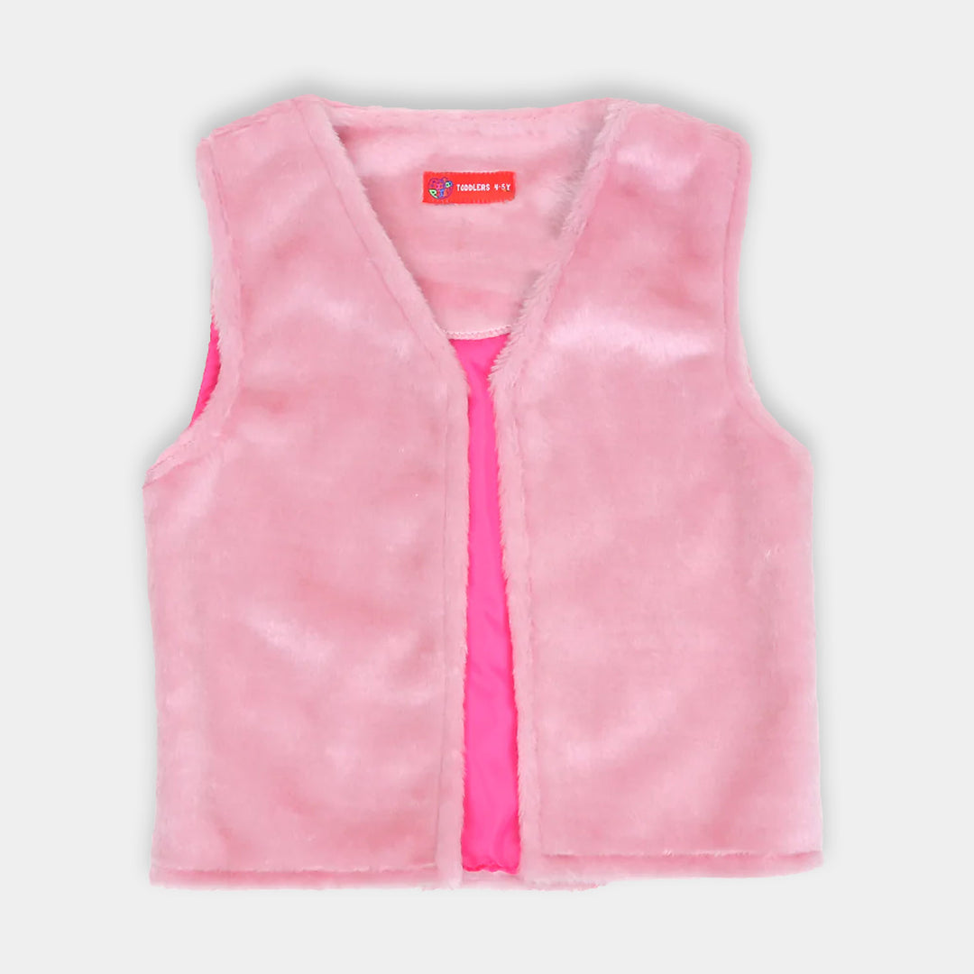 Puff Jacket For Girls - Pink