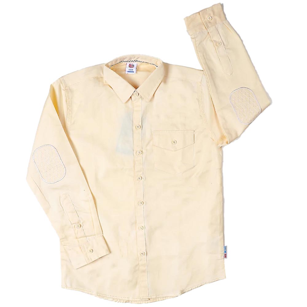 Feeling Good Casual Shirt For Boys - Cream