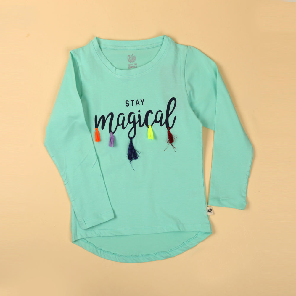 Stay Magical T-Shirt For Girls - Glass