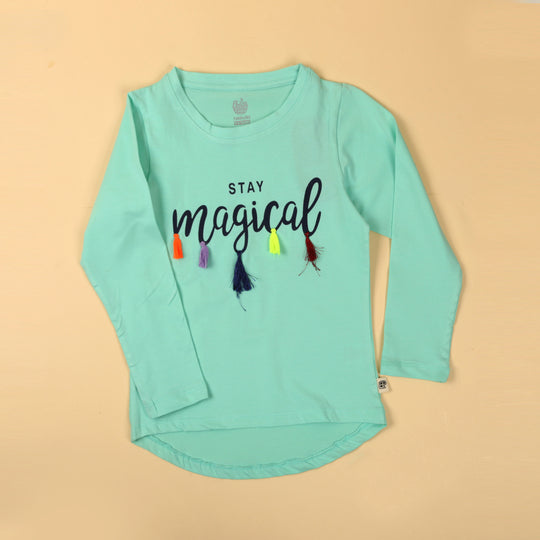 Stay Magical T-Shirt For Girls - Glass