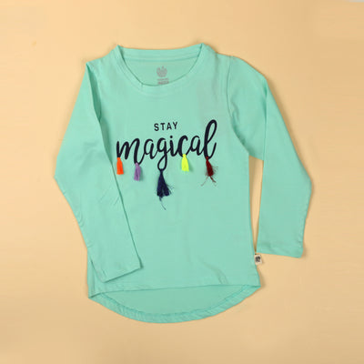 Stay Magical T-Shirt For Girls - Glass