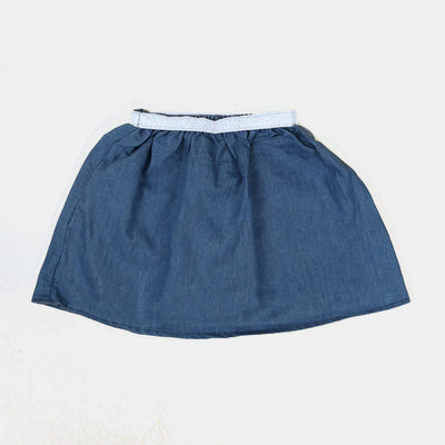 Infants Rainbow Denim Skirt For Girls - Ice Blue