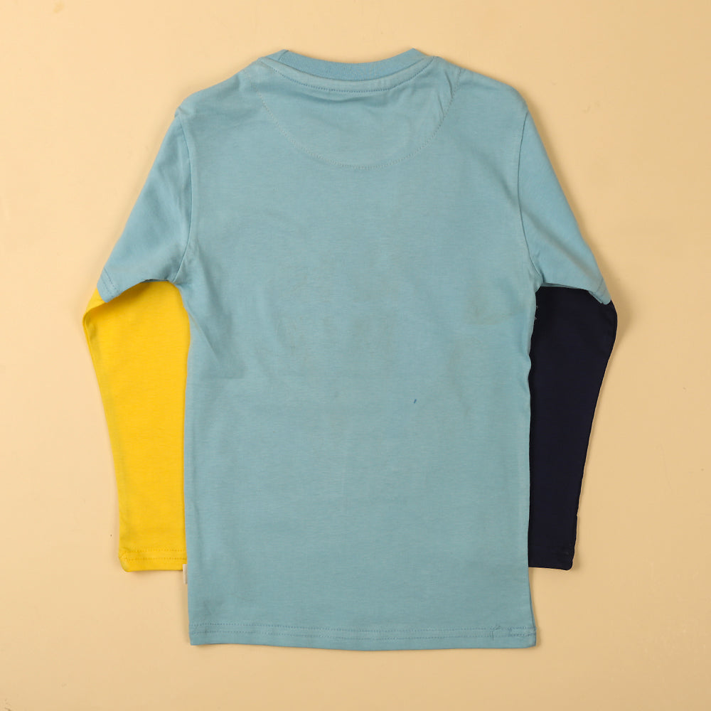 Ride The Wave T-Shirt For Boys - Sky Blue