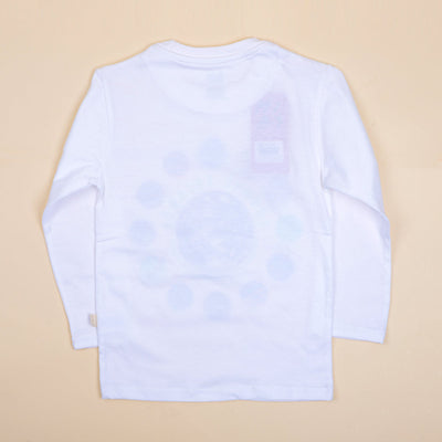 Infant Universe T-Shirt For Boys - White