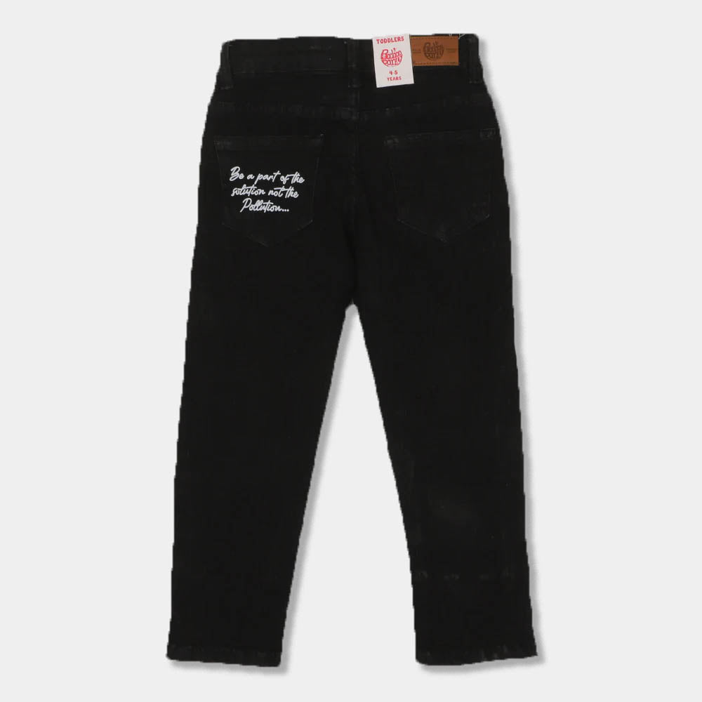 Boys Pant Denim Pollution - BLACK