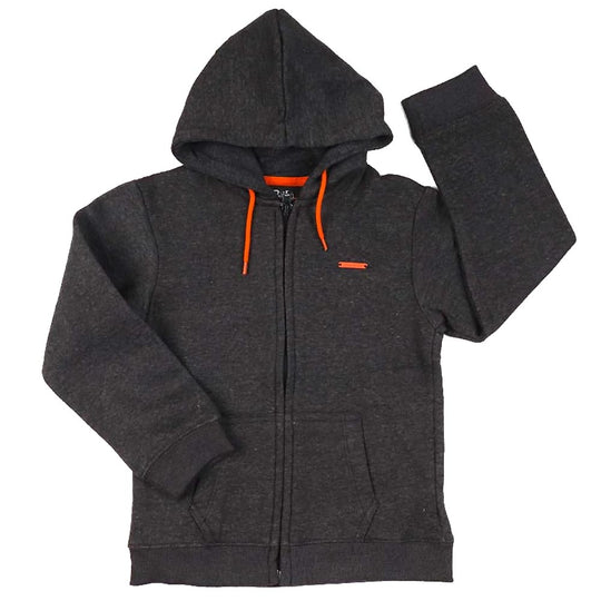 Zipper Hoodie For Girls - Grey