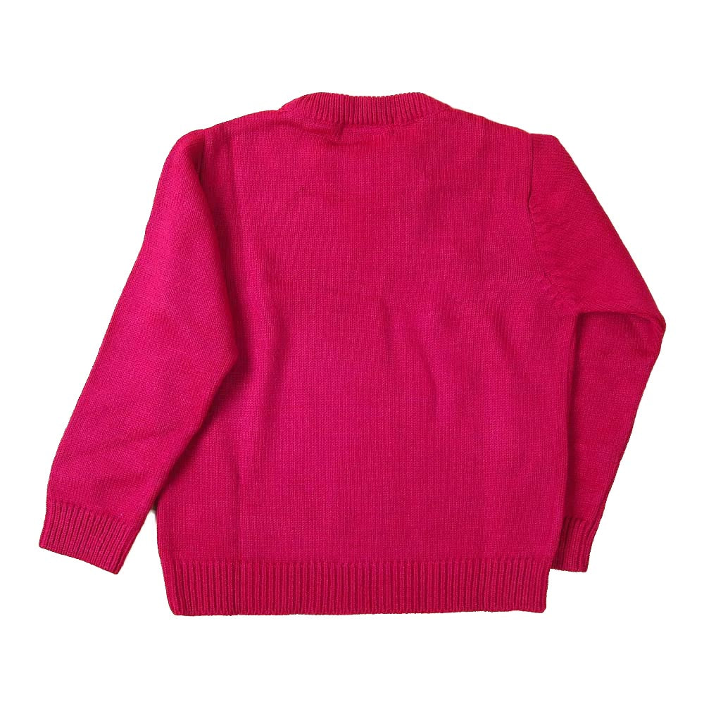 Basic Sweater For Girls - Pink (GS-10)