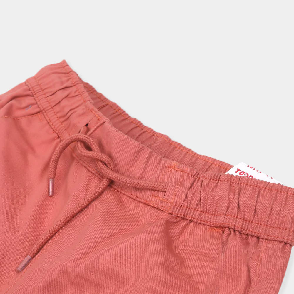 Boys Short Cotton Tropical - Coral