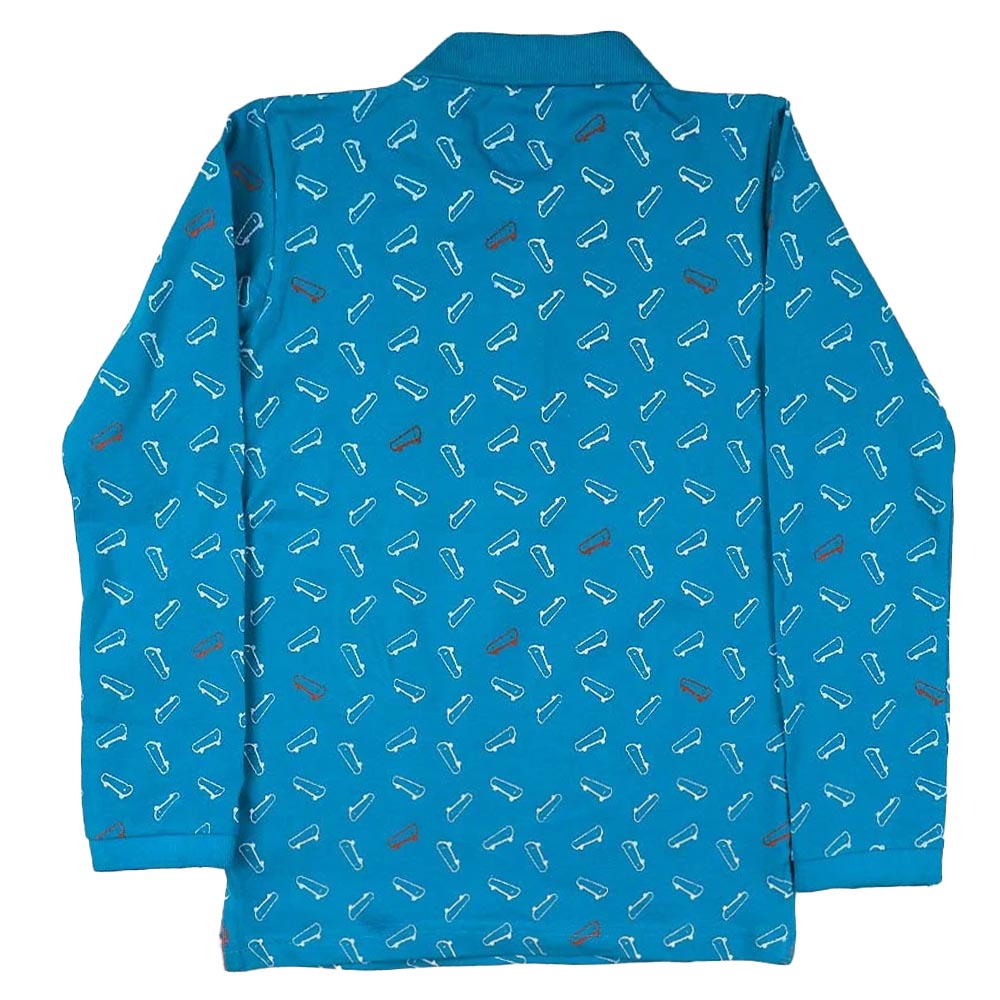 Infants Fashion Skate Polo Shirt For Boys - Blue
