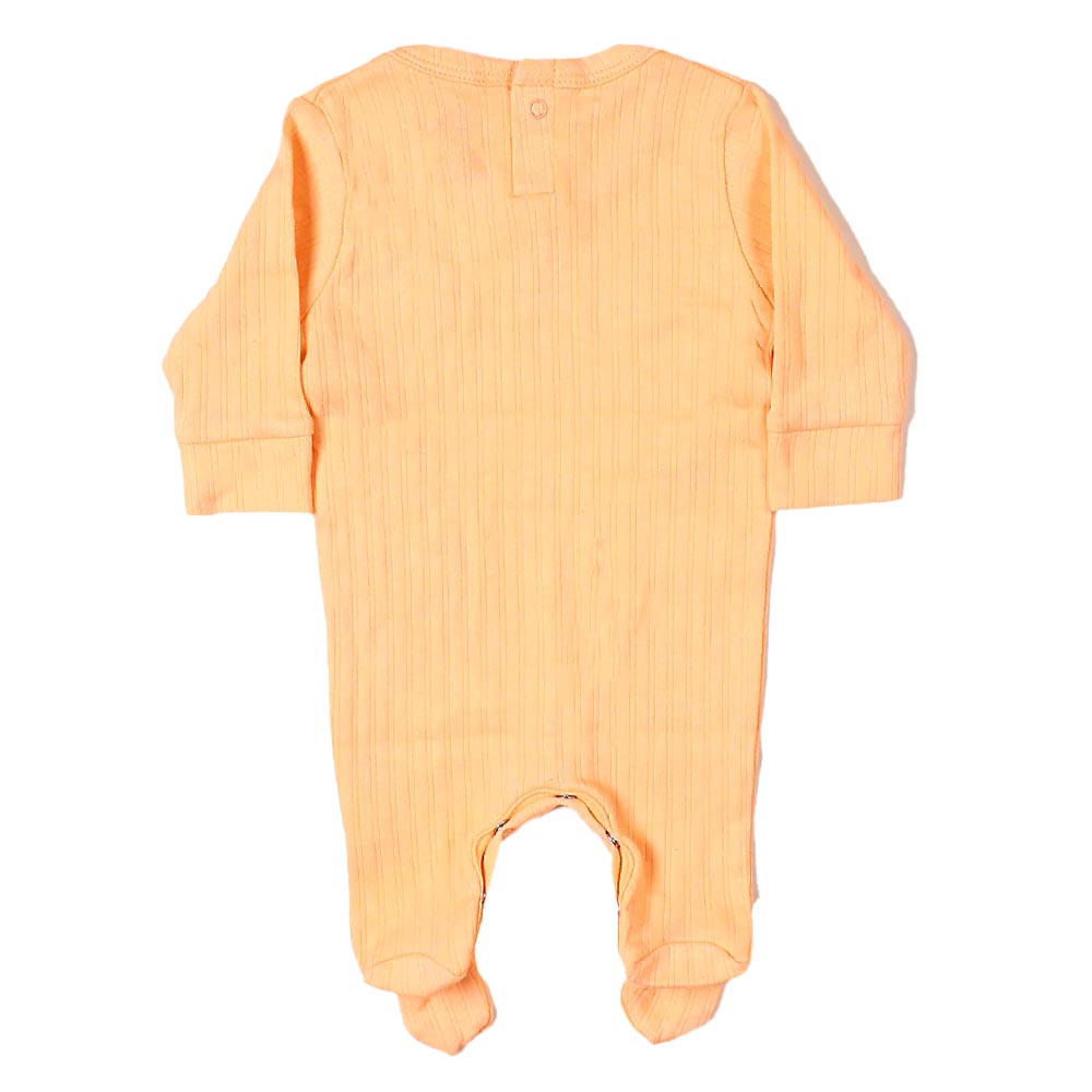 Infant Romper V-Rib - Peach