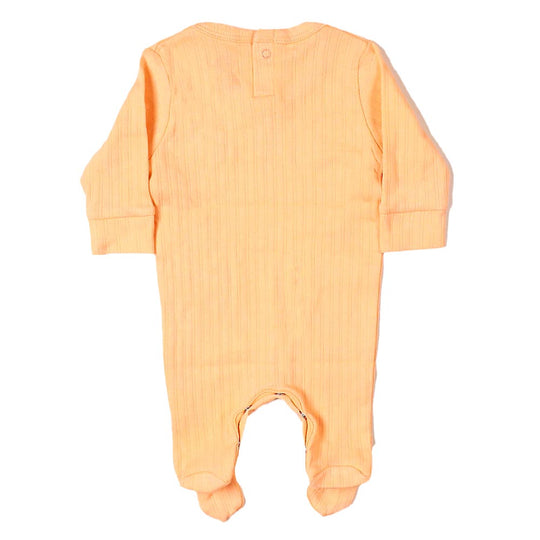 Infant Romper V-Rib - Peach