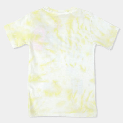 Boys Cotton T-Shirt Surf - Yellow