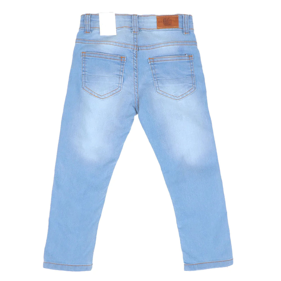 Teens Boys Pant Denim Cut & Sew - Ice Blue