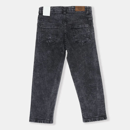 Boys Pant Denim Panels - Black