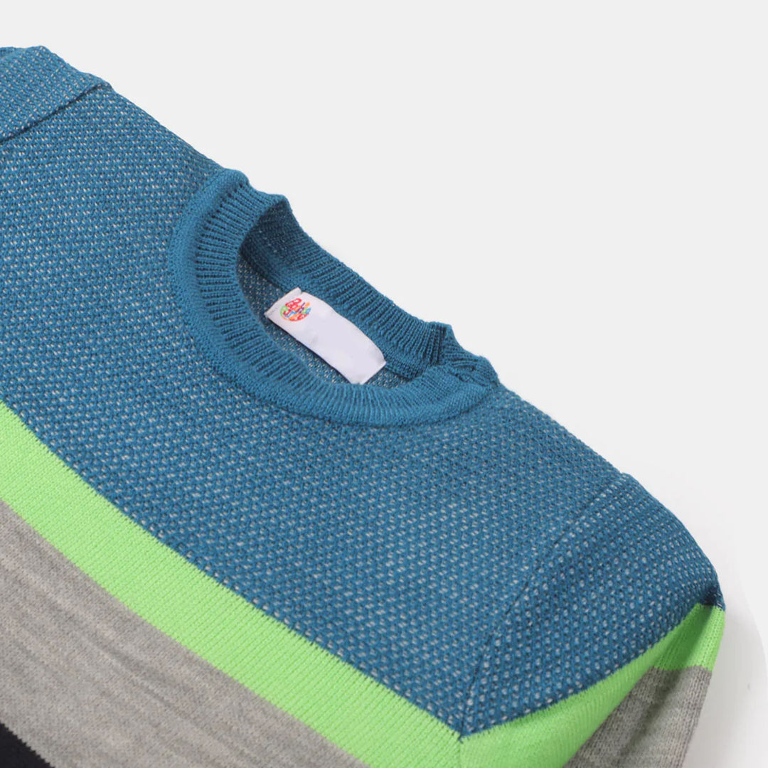 Boys Sweater Two Stripe-Multi