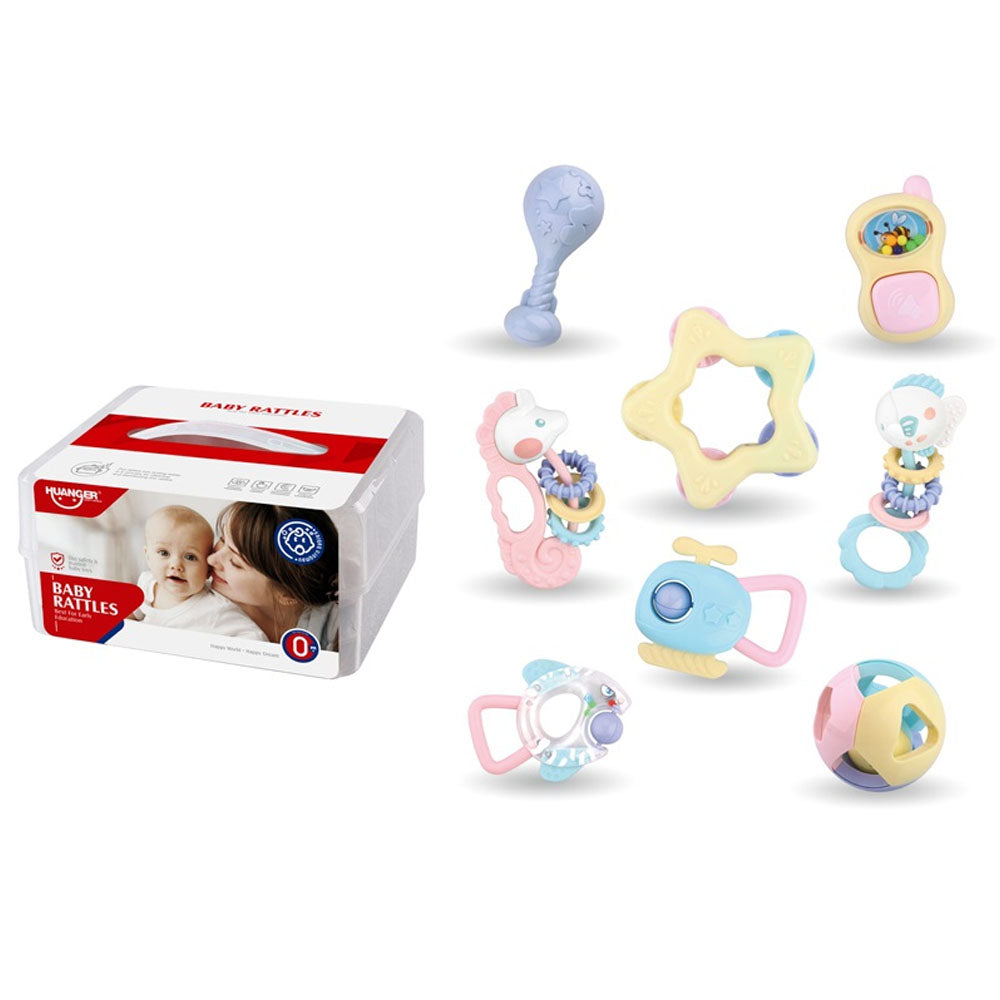 Baby Rattle Toys 0M+ | 8PCs