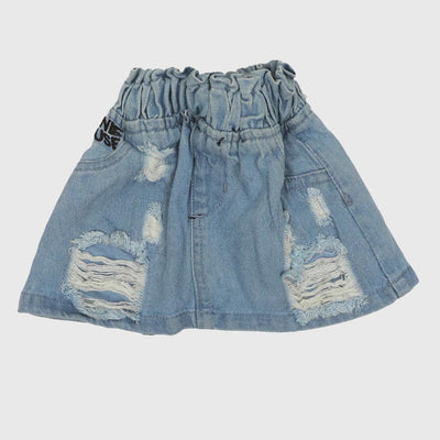 Infant Girls Skirt Denim - Ice Blue