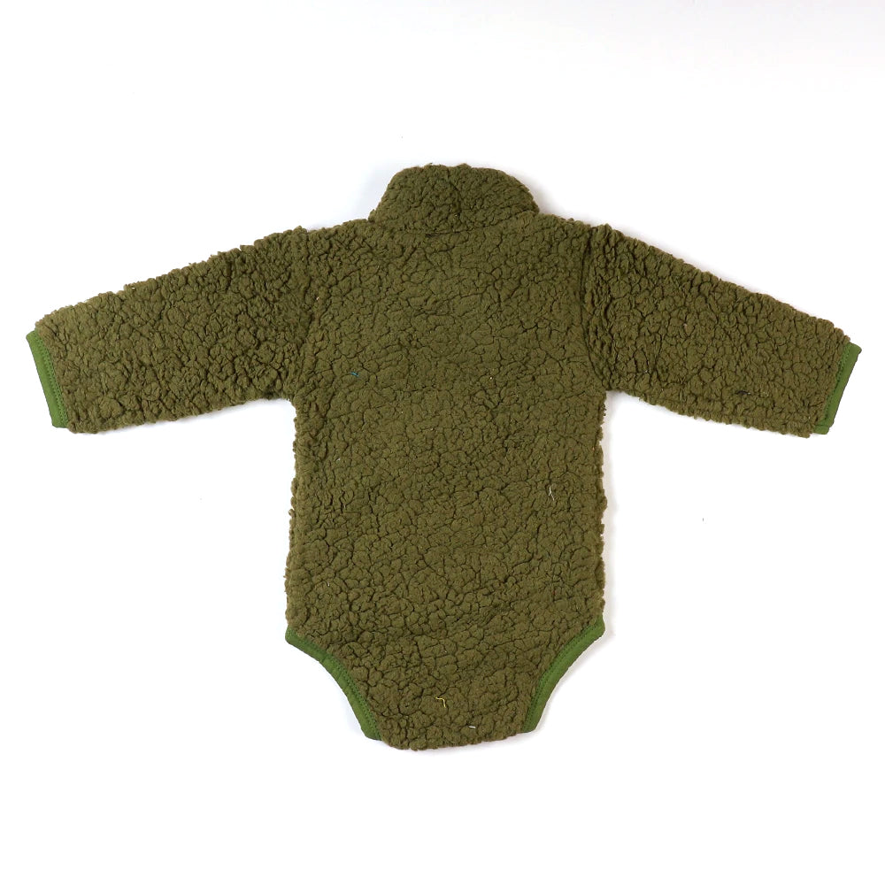 Hello Duck Infant Romper - Dark Green