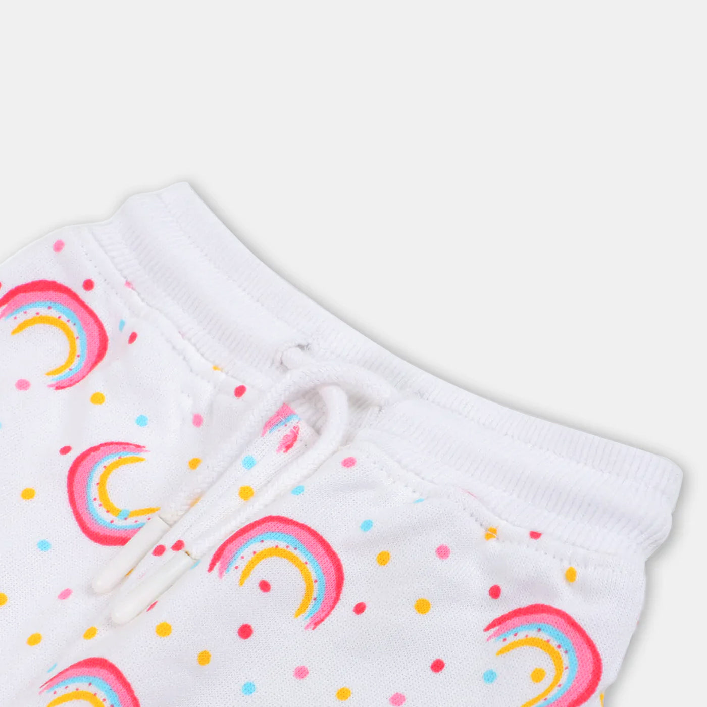 Infant Girls Pyjama Rainbow - White