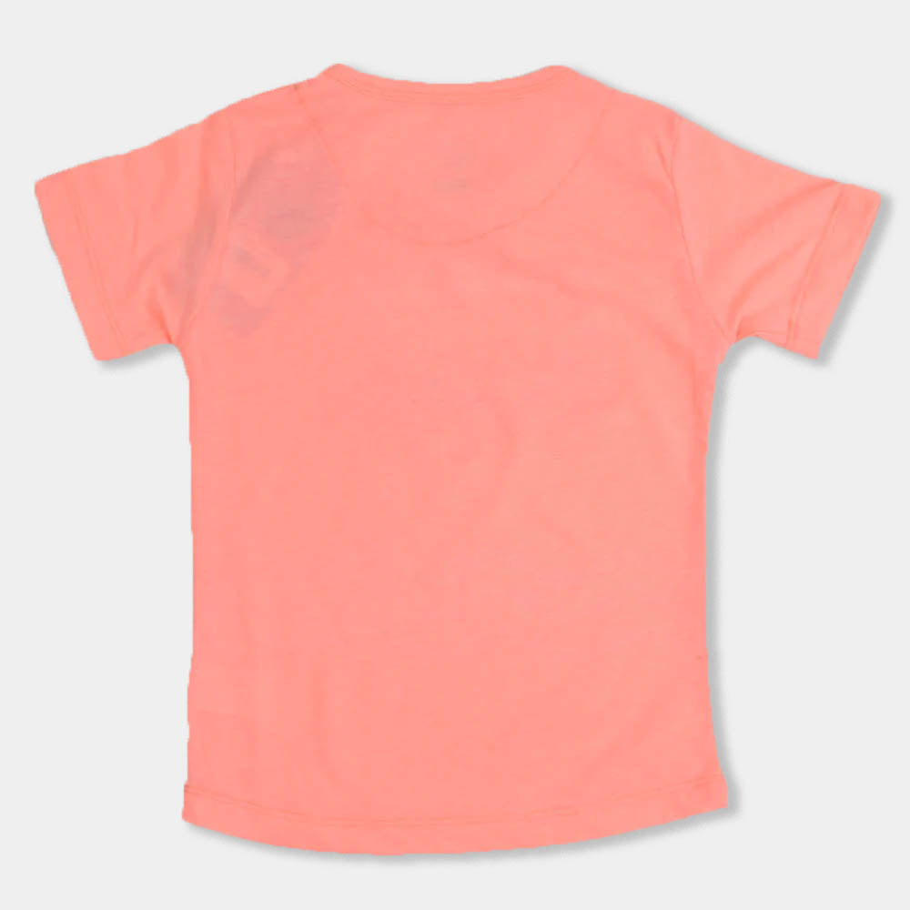 Girls T-Shirt Flamingo App - L.Peach