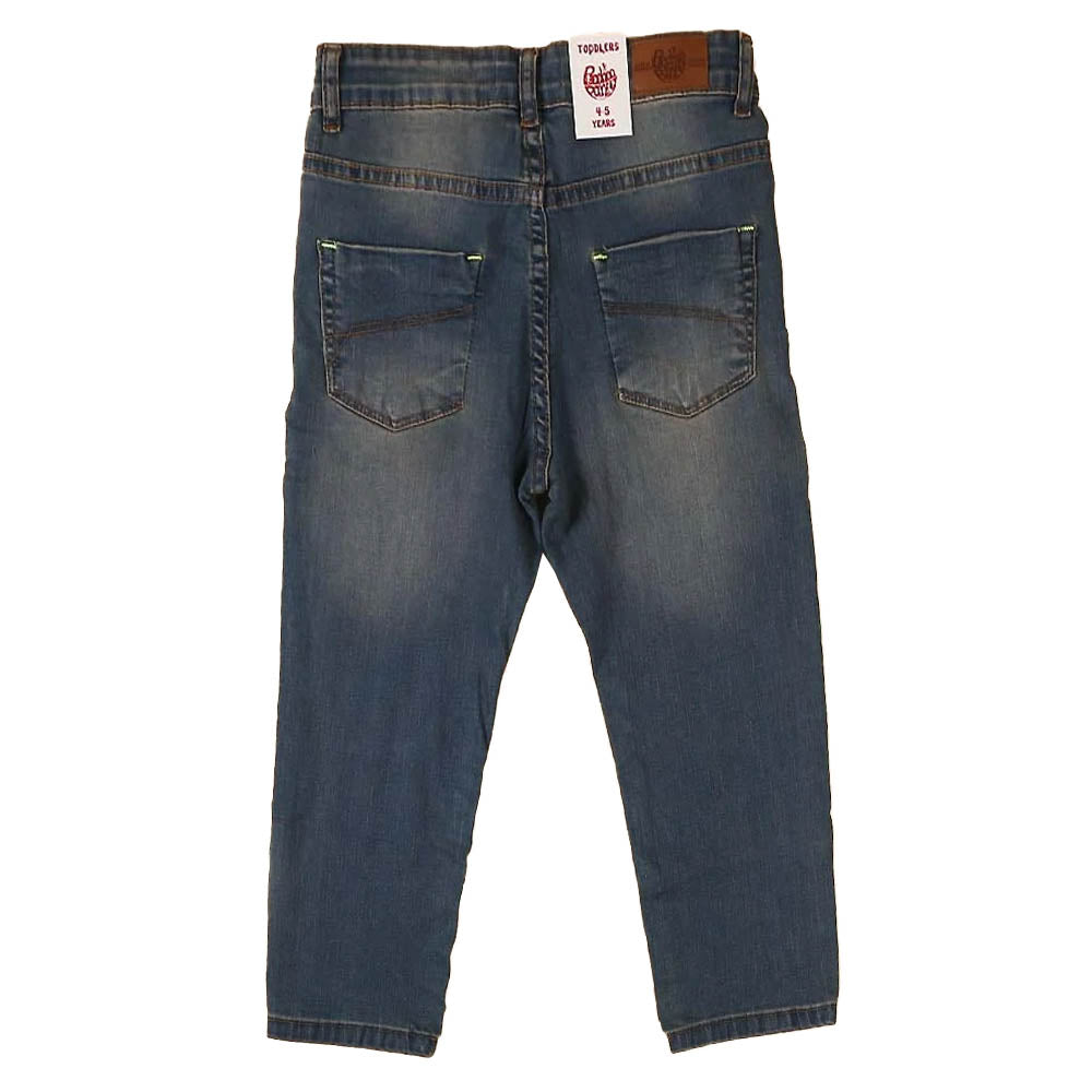 Denim Pant For Boys - Brown Tint