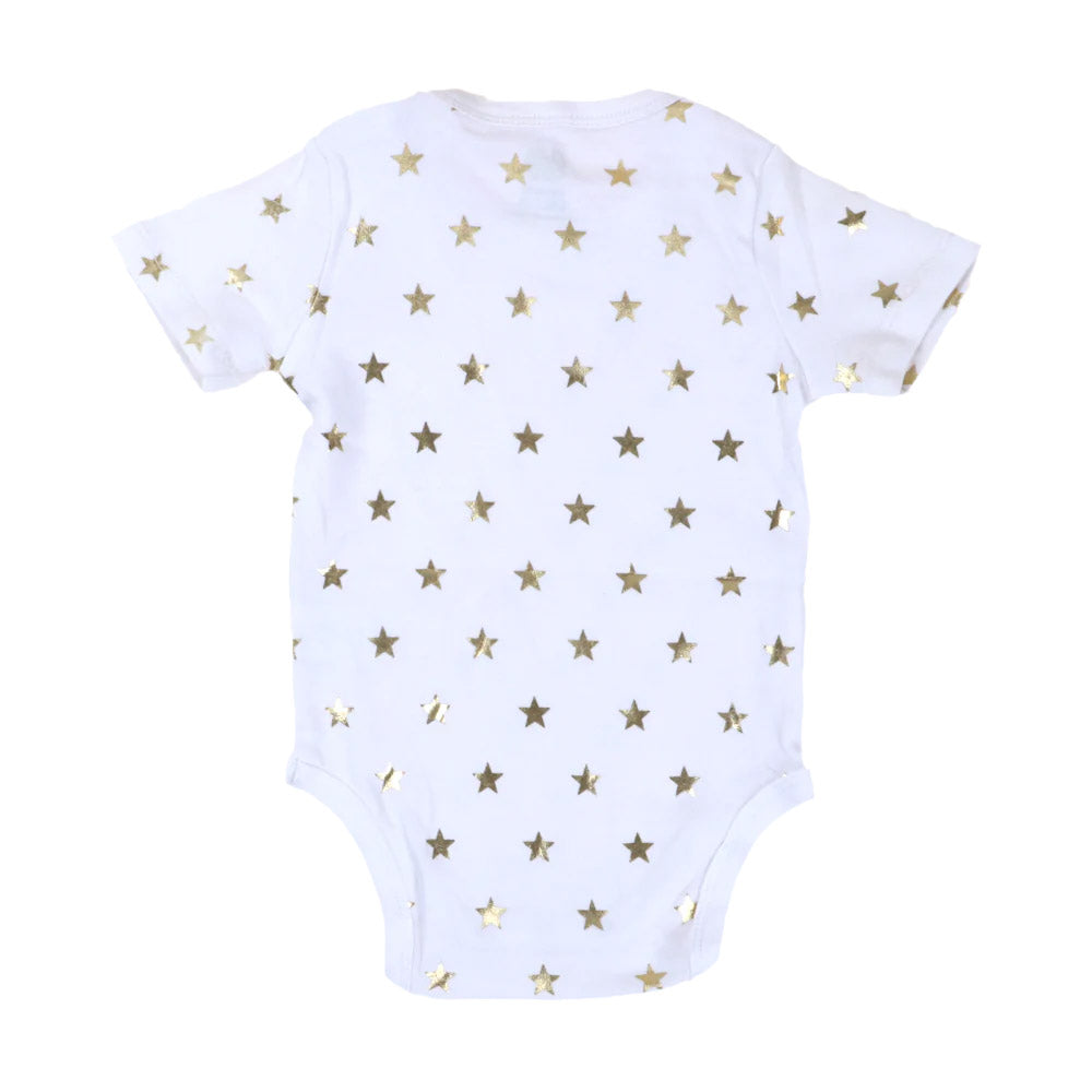 Star Romper For Unisex - White