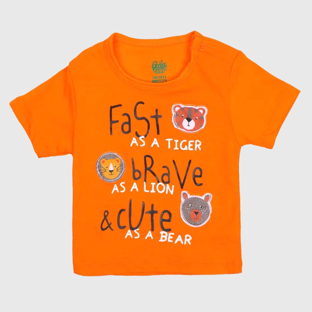 Infant Boys T-Shirt FAST BRAVE - Orange