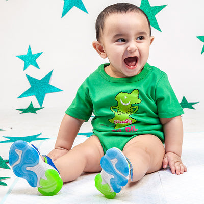 Infants Boys Basic Romper Dil Dil Pakistan - Fern Green