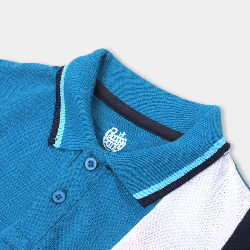 Boys Polo Stay On - Blue