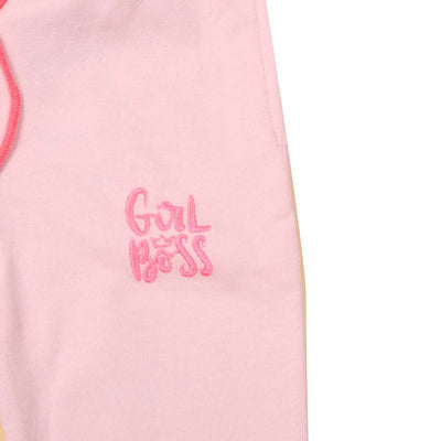 Girl Boss Terry Pajama For Girls - Pink