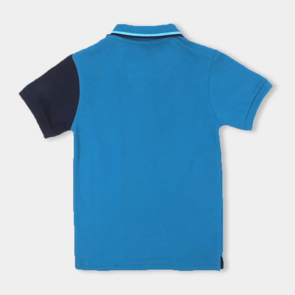 Boys Polo Stay On - Blue